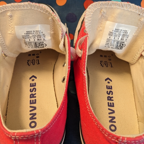 Converse All-Star canvas sneakers in fuchsia. Size 6. - Picture 5 of 5